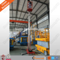 double mast aluminum mini lift sky lift vertical man lift